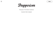 Tablet Screenshot of dapperism.com
